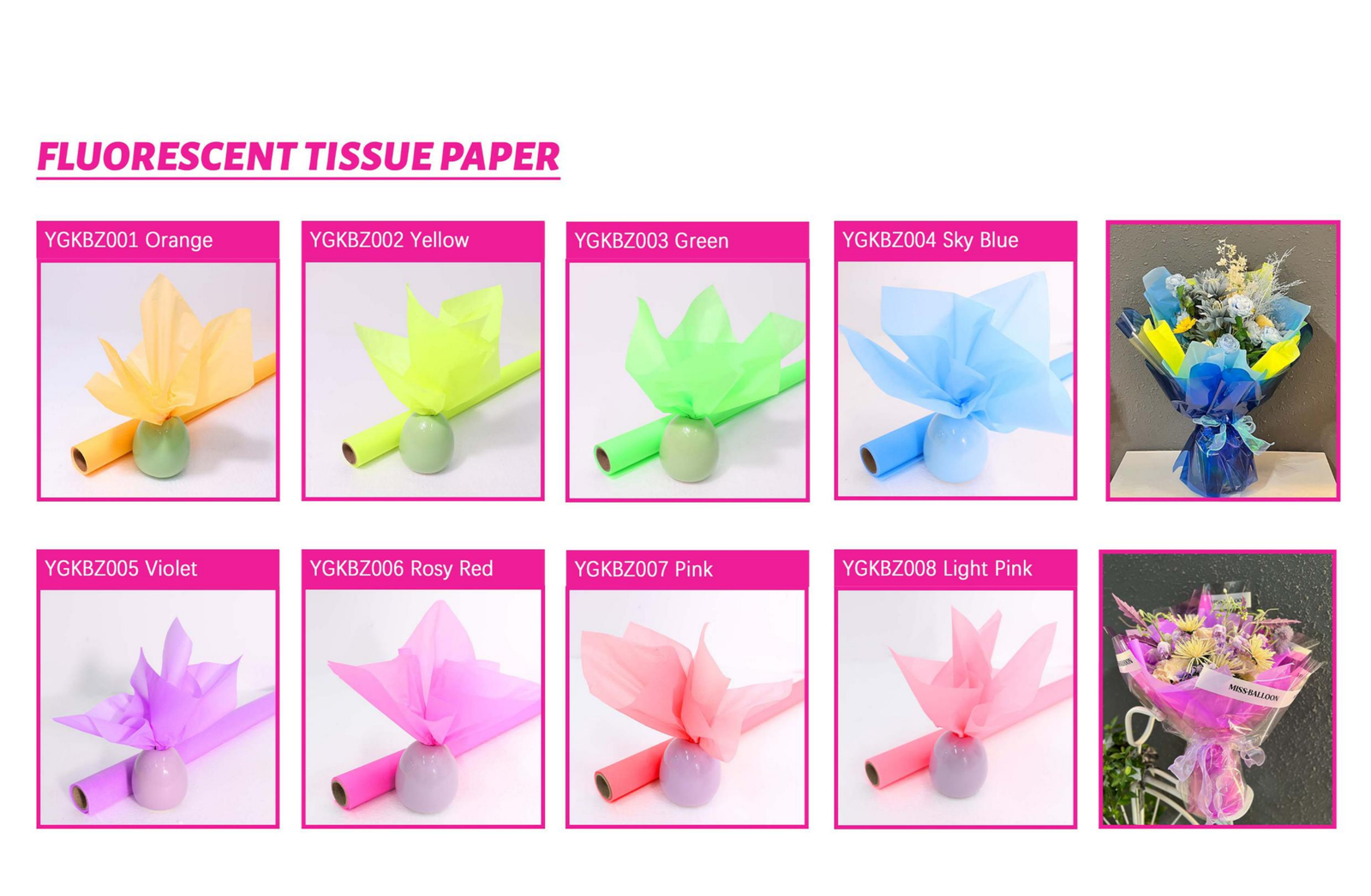 Fluorescent Tissue Paper