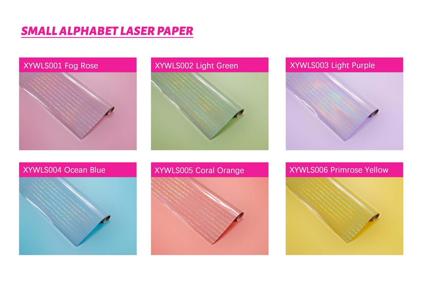 Small Alphabet Laser Paper