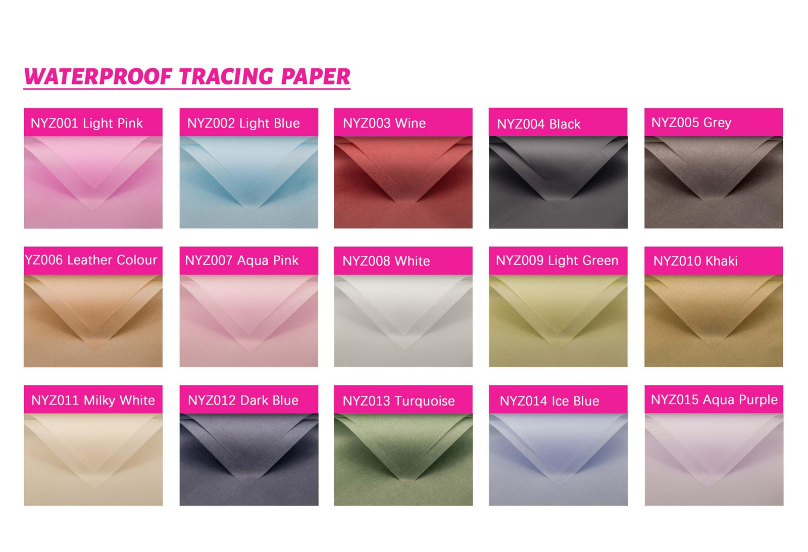 Waterproof Tracing Paper